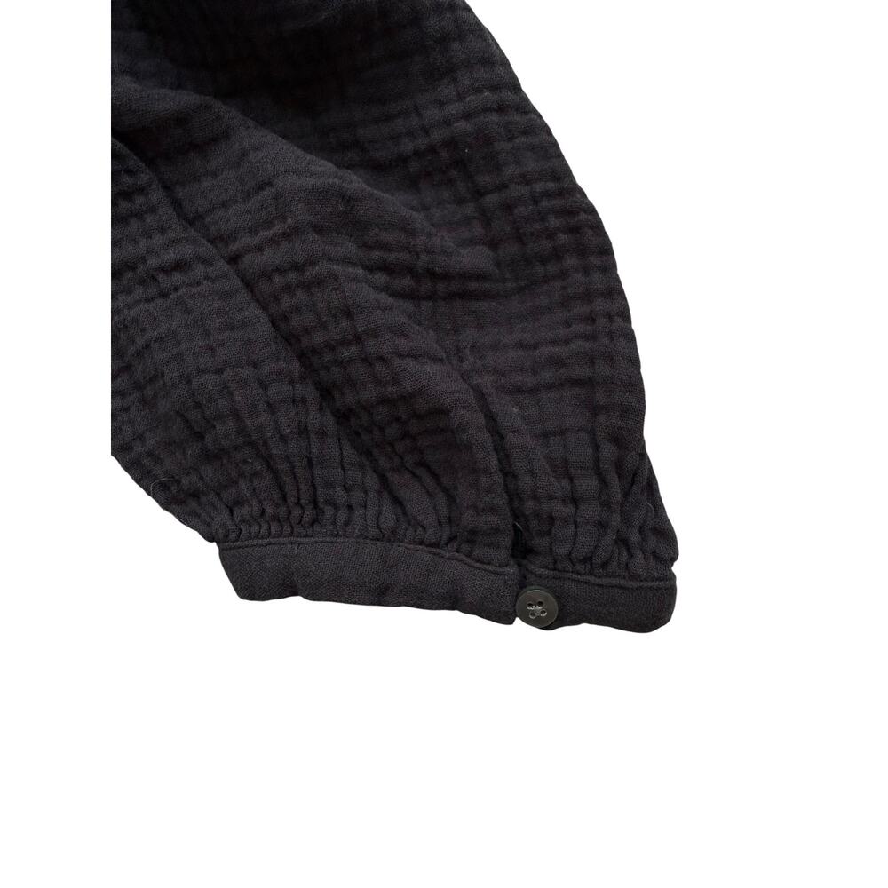 Madewell Black Lightspun Muslin Colette Mini Dress Size 4 - Picture 8 of 10